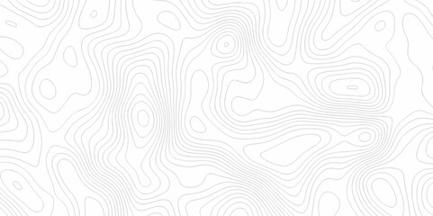 Seamless pattern wave lines Topographic map. Geographic mountain relief. Abstract lines background. Contour maps. Vector illustration, Topo contour map on white background, Topographic contour lines. - obrazy, fototapety, plakaty