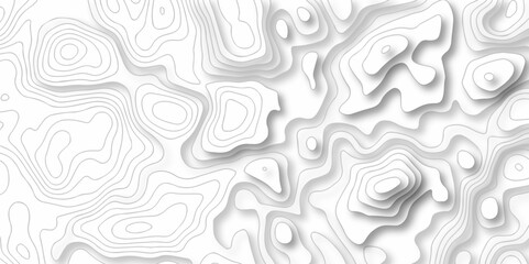 Seamless pattern wave lines Topographic map. Geographic mountain relief. Abstract lines background. Contour maps. Vector illustration, Topo contour map on white background, Topographic contour lines.