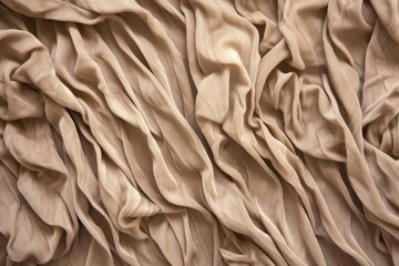 beige velvet fabric ruffled texture