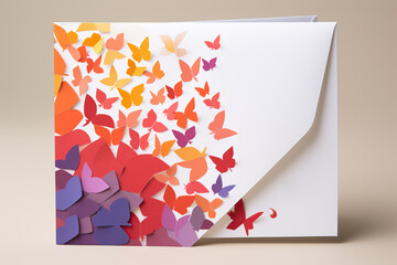 Banner design for Spring sale with butterflies illustration.