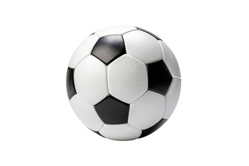 Isolated White Soccer Bal -on transparent background
