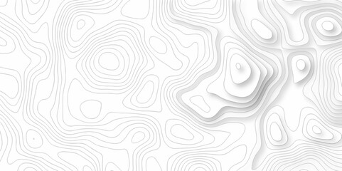 Seamless pattern wave lines Topographic map. Geographic mountain relief. Abstract lines background. Contour maps. Vector illustration, Topo contour map on white background, Topographic contour lines.