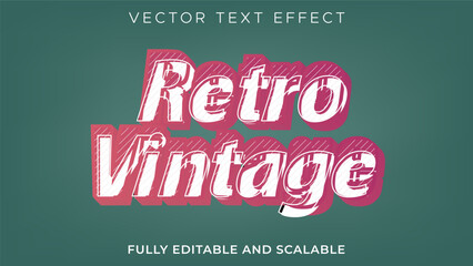 Retro Vintage Text Effect