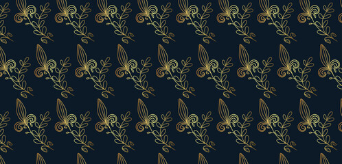 Oriental leafy ornament vector design. Imperial rococo, baroque and royal victorian designs. For seamless patterns, wrapping paper, wallpaper, wedding invitations, textile, print design templates.