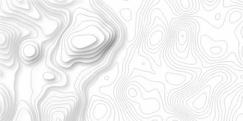 Seamless pattern wave lines Topographic map. Geographic mountain relief. Abstract lines background. Contour maps. Vector illustration, Topo contour map on white background, Topographic contour lines.