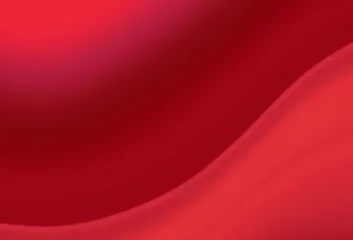 Deurstickers red blurry waves gradient background © Chris Willemsen 