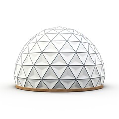 Geodesic Dome isolated on white background
