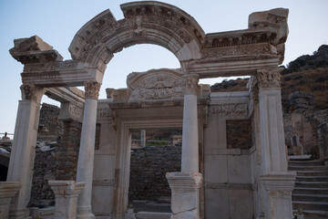 Buildings in the Ancient City of Ephesus, Ancient Buildings. Historical places. High quality photo