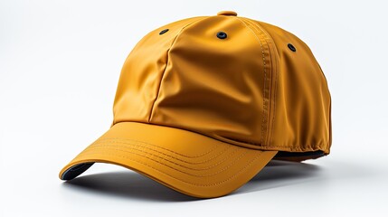 Fototapeta premium Yellow Labor Hat on White Background isolated on white background