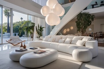 Modern living room design style filled with alluring classic tones
