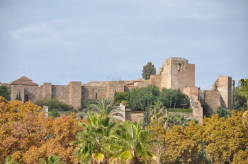 Malaga, tourist city on the coast of Spain, Costa del Sol, 