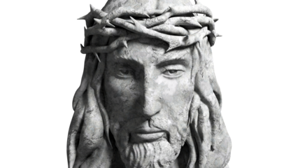 Multi-Purpose Modern 3D Jesus Christ Portrait Plaster Sculpture