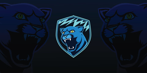 Panther Mascot Logo Vector Art