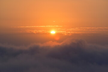 高谷山　高谷山霧の海展望台　広島　日の出　雲海
