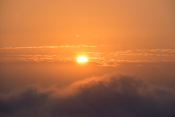 高谷山　高谷山霧の海展望台　広島　日の出　雲海
