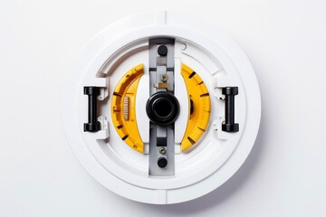 Obraz premium Abstract technology digital keyhole ,high tech multicolor button