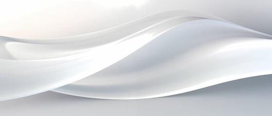 Obraz premium Luxury waves white shine abstract background.