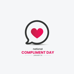 National Compliment Day. Compliment Day creative concept. love talking background.  - obrazy, fototapety, plakaty