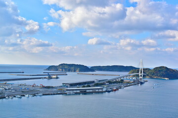 Fototapeta premium ゆうひパーク浜田 展望台 道の駅 道の駅ゆうひパーク浜田 島根