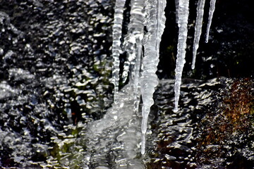 妹背の滝　広島　滝　氷瀑
