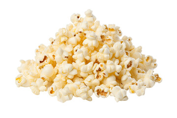 a collection of popcorn isolated on a transparent background, generative ai - obrazy, fototapety, plakaty