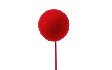 Red Color Antenna Topper Isolated on Transparent Background PNG.