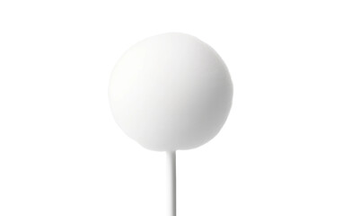 White Color Antenna Topper Isolated on Transparent Background PNG.