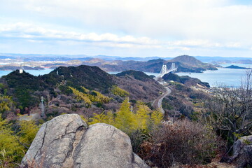 広島　因島　白滝山　五百羅漢