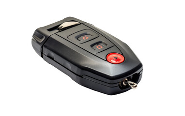 Black Attractive Car Alarm System Isolated on Transparent Background PNG.
