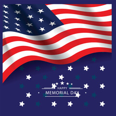 Illustration of the USA national flag