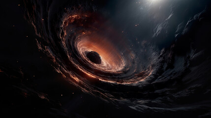 Black Hole in the Milky Way Galaxy. Generative Ai