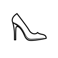 illustration of high heel shoe