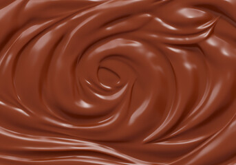 Texture of chocolate cream.