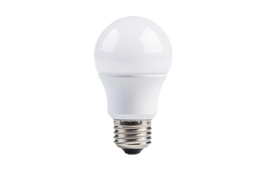 Charming Shape Dimmable LED Bulb Isolated on Transparent Background PNG.