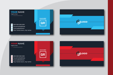 modern and clean professional business card template