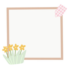 Cute Doodle Paper Sticky Note Illustration