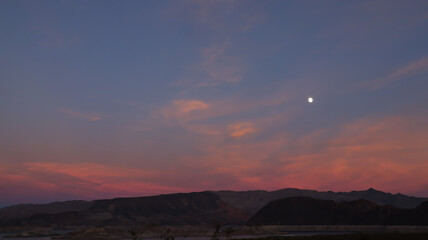 Sunset over Lake Mead National Recreation Area, Nevada