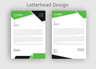 Corporate modern letterhead design bundle template with blue color. creative modern letterhead design template for your project., Professional and modern company business letterhead template, - obrazy, fototapety, plakaty
