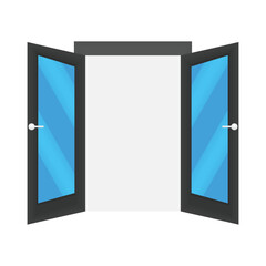 glass door illustration