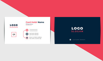 Business card design templet, simple Vector design