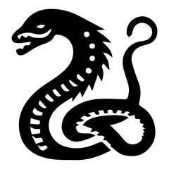 Majestic Dragon Vector Icon - Download Mythical Creature Graphics for Fantasy Art, Gaming, and Storytelling Projects