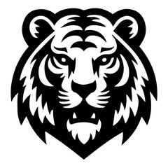 Download Dynamic Tiger Mascot Vector Icon - Bold, Eye-Catching, and Customizable for Sports Teams, Branding, and Digital Design