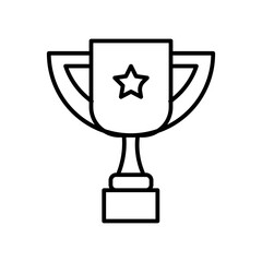 trophy line icon