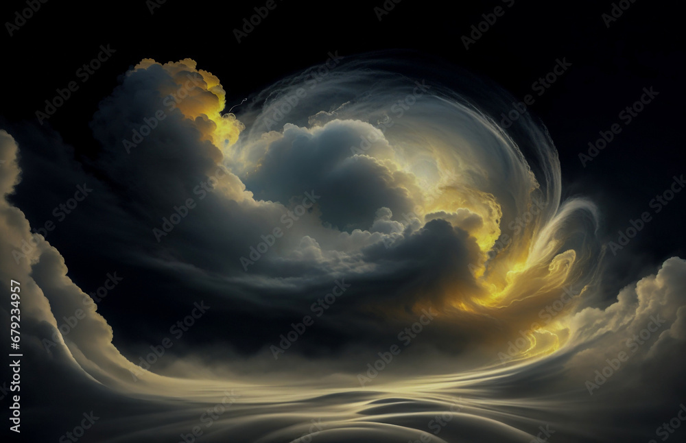 Canvas Prints abstraction is something that is not really an illusion, the sky is gold, a dark background