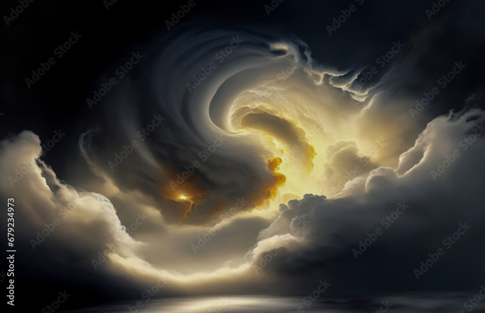 Canvas Prints abstraction is something that is not really an illusion, the sky is gold, a dark background