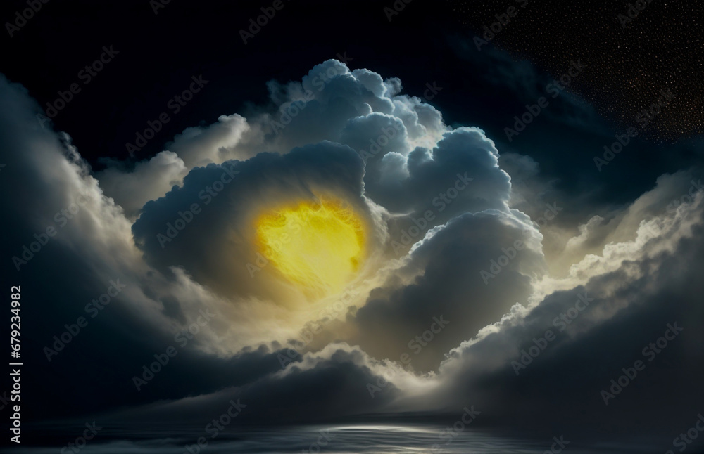 Canvas Prints abstraction is something that is not really an illusion, the sky is gold, a dark background