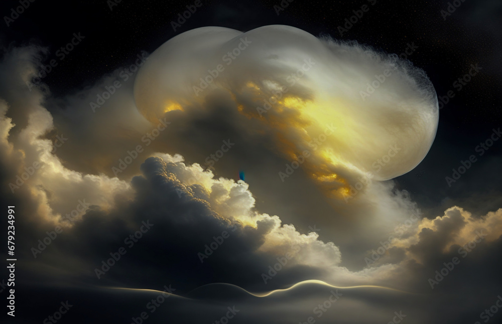 Canvas Prints abstraction is something that is not really an illusion, the sky is gold, a dark background