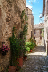 Fototapeta na wymiar Lugnano in Teverina, old town in Terni province, Umbria