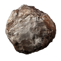 Tuff boulder isolated on transparent background - obrazy, fototapety, plakaty