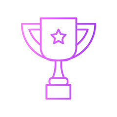 trophy gradient icon